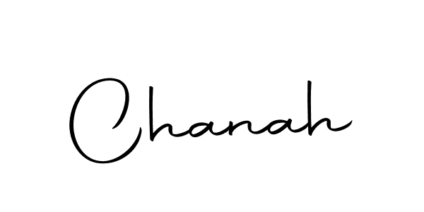 Design your own signature with our free online signature maker. With this signature software, you can create a handwritten (Autography-DOLnW) signature for name Chanah. Chanah signature style 10 images and pictures png