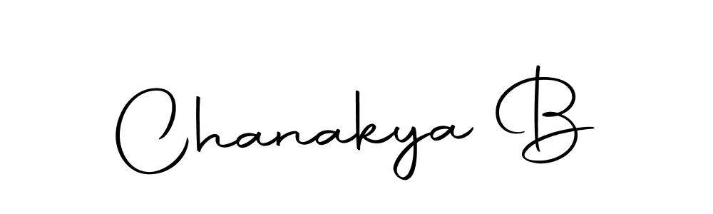 Design your own signature with our free online signature maker. With this signature software, you can create a handwritten (Autography-DOLnW) signature for name Chanakya B. Chanakya B signature style 10 images and pictures png