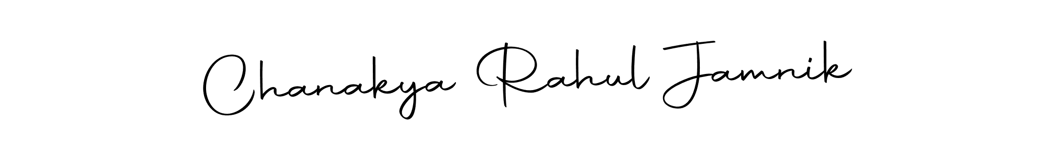 Make a beautiful signature design for name Chanakya Rahul Jamnik. With this signature (Autography-DOLnW) style, you can create a handwritten signature for free. Chanakya Rahul Jamnik signature style 10 images and pictures png
