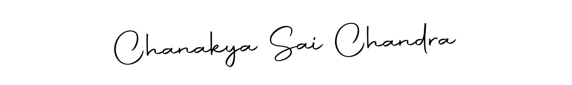 How to make Chanakya Sai Chandra name signature. Use Autography-DOLnW style for creating short signs online. This is the latest handwritten sign. Chanakya Sai Chandra signature style 10 images and pictures png