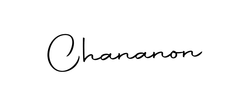 Create a beautiful signature design for name Chananon. With this signature (Autography-DOLnW) fonts, you can make a handwritten signature for free. Chananon signature style 10 images and pictures png