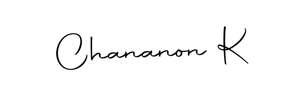 Chananon K stylish signature style. Best Handwritten Sign (Autography-DOLnW) for my name. Handwritten Signature Collection Ideas for my name Chananon K. Chananon K signature style 10 images and pictures png