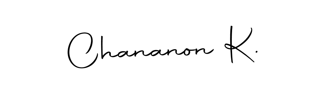 Make a beautiful signature design for name Chananon K.. With this signature (Autography-DOLnW) style, you can create a handwritten signature for free. Chananon K. signature style 10 images and pictures png