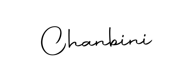 Design your own signature with our free online signature maker. With this signature software, you can create a handwritten (Autography-DOLnW) signature for name Chanbini. Chanbini signature style 10 images and pictures png