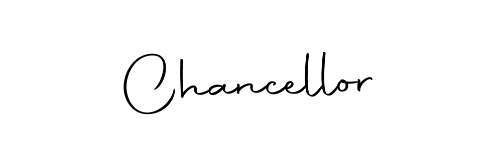 How to make Chancellor signature? Autography-DOLnW is a professional autograph style. Create handwritten signature for Chancellor name. Chancellor signature style 10 images and pictures png