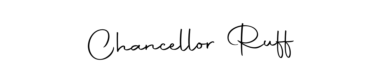 Create a beautiful signature design for name Chancellor Ruff. With this signature (Autography-DOLnW) fonts, you can make a handwritten signature for free. Chancellor Ruff signature style 10 images and pictures png