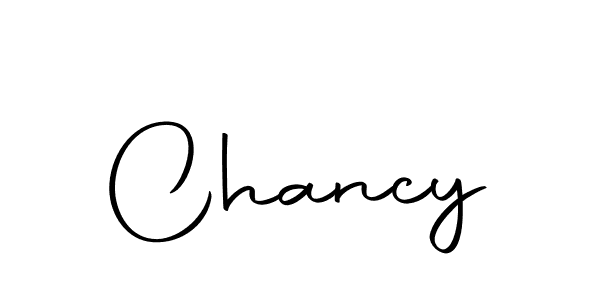 Design your own signature with our free online signature maker. With this signature software, you can create a handwritten (Autography-DOLnW) signature for name Chancy. Chancy signature style 10 images and pictures png