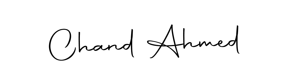 Use a signature maker to create a handwritten signature online. With this signature software, you can design (Autography-DOLnW) your own signature for name Chand Ahmed. Chand Ahmed signature style 10 images and pictures png