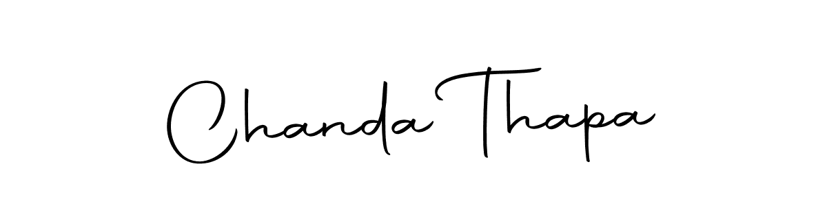 You should practise on your own different ways (Autography-DOLnW) to write your name (Chanda Thapa) in signature. don't let someone else do it for you. Chanda Thapa signature style 10 images and pictures png