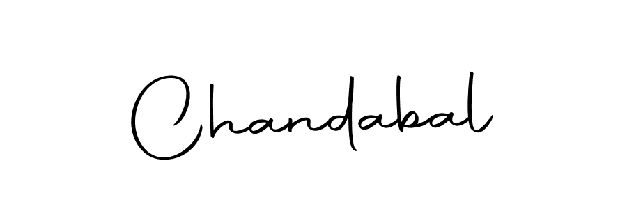 Design your own signature with our free online signature maker. With this signature software, you can create a handwritten (Autography-DOLnW) signature for name Chandabal. Chandabal signature style 10 images and pictures png