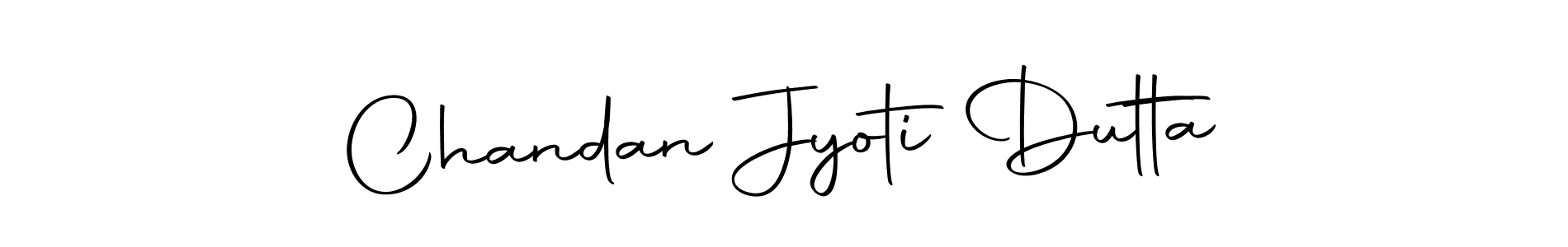 How to make Chandan Jyoti Dutta name signature. Use Autography-DOLnW style for creating short signs online. This is the latest handwritten sign. Chandan Jyoti Dutta signature style 10 images and pictures png