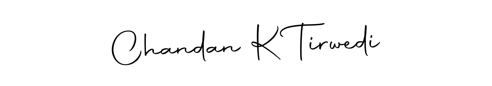 Create a beautiful signature design for name Chandan K Tirwedi. With this signature (Autography-DOLnW) fonts, you can make a handwritten signature for free. Chandan K Tirwedi signature style 10 images and pictures png