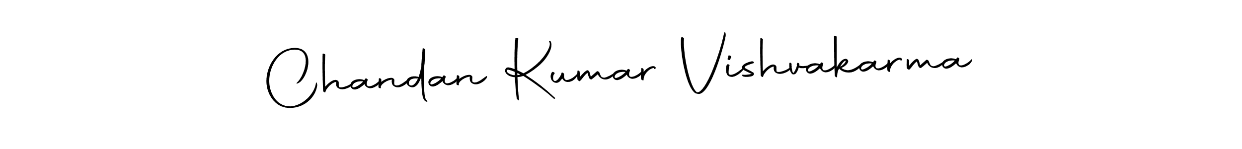 How to make Chandan Kumar Vishvakarma name signature. Use Autography-DOLnW style for creating short signs online. This is the latest handwritten sign. Chandan Kumar Vishvakarma signature style 10 images and pictures png