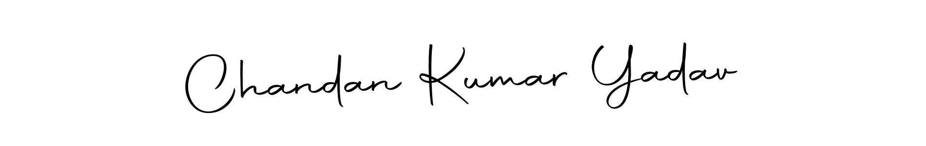 Design your own signature with our free online signature maker. With this signature software, you can create a handwritten (Autography-DOLnW) signature for name Chandan Kumar Yadav. Chandan Kumar Yadav signature style 10 images and pictures png