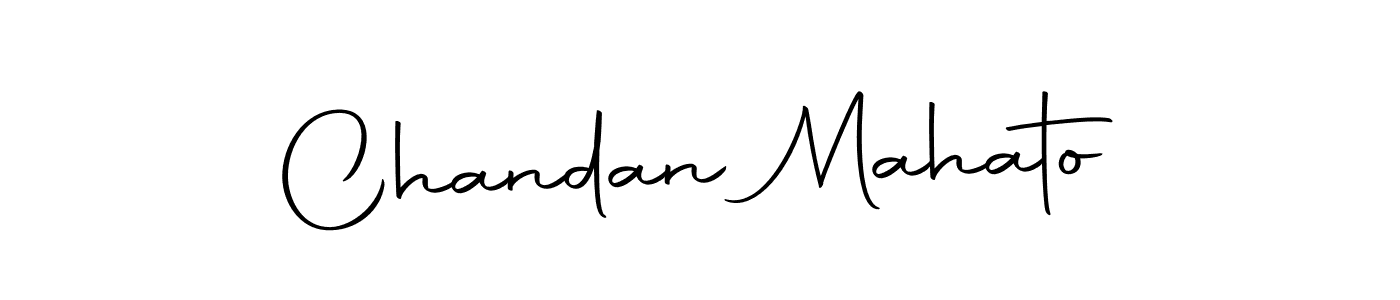 How to make Chandan Mahato name signature. Use Autography-DOLnW style for creating short signs online. This is the latest handwritten sign. Chandan Mahato signature style 10 images and pictures png