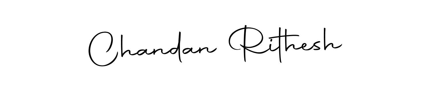 Use a signature maker to create a handwritten signature online. With this signature software, you can design (Autography-DOLnW) your own signature for name Chandan Rithesh. Chandan Rithesh signature style 10 images and pictures png