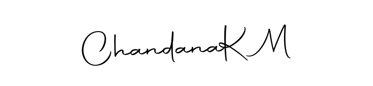 How to make Chandana  K M signature? Autography-DOLnW is a professional autograph style. Create handwritten signature for Chandana  K M name. Chandana  K M signature style 10 images and pictures png