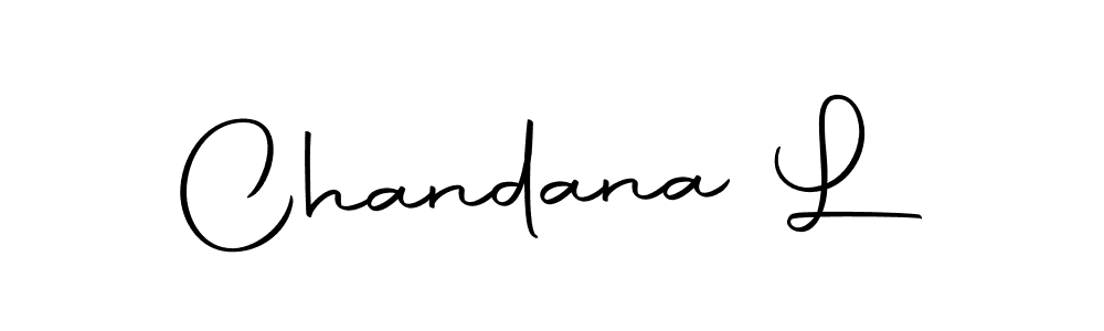 Make a beautiful signature design for name Chandana L. With this signature (Autography-DOLnW) style, you can create a handwritten signature for free. Chandana L signature style 10 images and pictures png