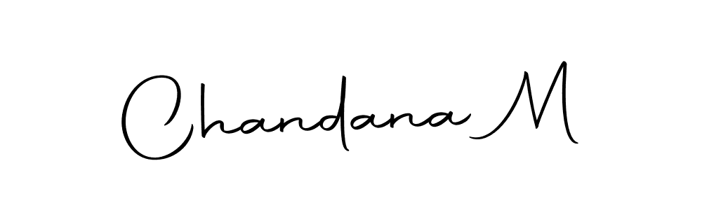 Make a short Chandana M signature style. Manage your documents anywhere anytime using Autography-DOLnW. Create and add eSignatures, submit forms, share and send files easily. Chandana M signature style 10 images and pictures png