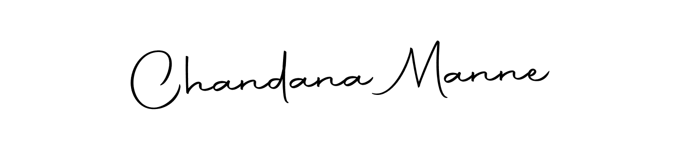 Make a short Chandana Manne signature style. Manage your documents anywhere anytime using Autography-DOLnW. Create and add eSignatures, submit forms, share and send files easily. Chandana Manne signature style 10 images and pictures png