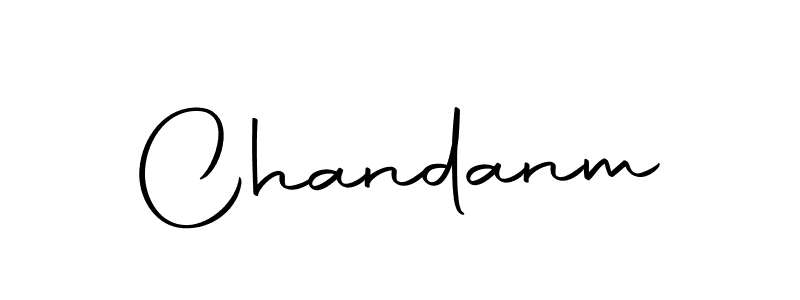 Create a beautiful signature design for name Chandanm. With this signature (Autography-DOLnW) fonts, you can make a handwritten signature for free. Chandanm signature style 10 images and pictures png