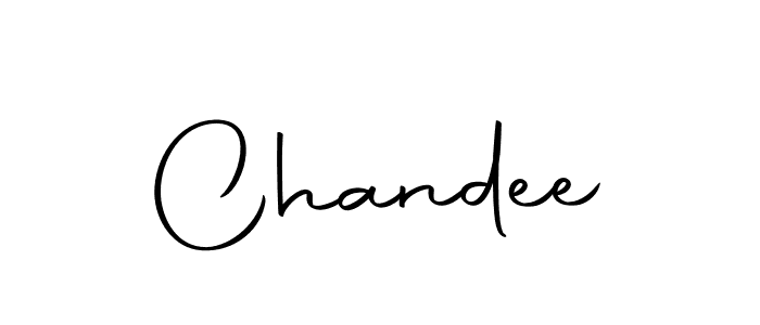 Create a beautiful signature design for name Chandee. With this signature (Autography-DOLnW) fonts, you can make a handwritten signature for free. Chandee signature style 10 images and pictures png