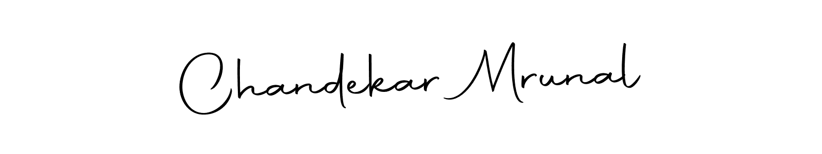 Also we have Chandekar Mrunal name is the best signature style. Create professional handwritten signature collection using Autography-DOLnW autograph style. Chandekar Mrunal signature style 10 images and pictures png