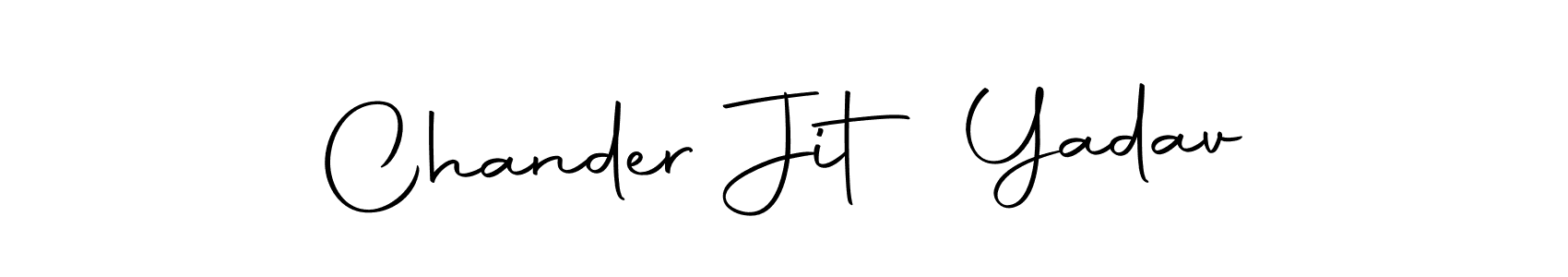 Create a beautiful signature design for name Chander Jit Yadav. With this signature (Autography-DOLnW) fonts, you can make a handwritten signature for free. Chander Jit Yadav signature style 10 images and pictures png