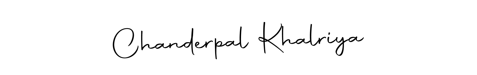 Create a beautiful signature design for name Chanderpal Khalriya. With this signature (Autography-DOLnW) fonts, you can make a handwritten signature for free. Chanderpal Khalriya signature style 10 images and pictures png