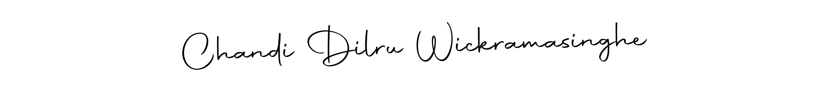 How to make Chandi Dilru Wickramasinghe name signature. Use Autography-DOLnW style for creating short signs online. This is the latest handwritten sign. Chandi Dilru Wickramasinghe signature style 10 images and pictures png