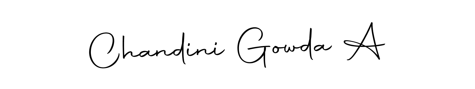 Make a short Chandini Gowda A signature style. Manage your documents anywhere anytime using Autography-DOLnW. Create and add eSignatures, submit forms, share and send files easily. Chandini Gowda A signature style 10 images and pictures png