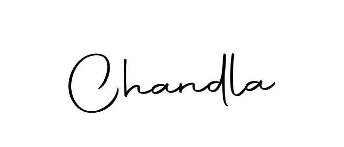 Create a beautiful signature design for name Chandla. With this signature (Autography-DOLnW) fonts, you can make a handwritten signature for free. Chandla signature style 10 images and pictures png