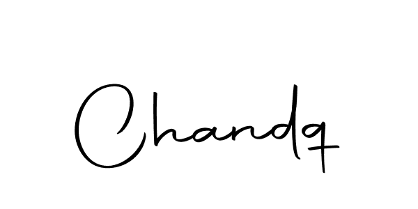 Chandq stylish signature style. Best Handwritten Sign (Autography-DOLnW) for my name. Handwritten Signature Collection Ideas for my name Chandq. Chandq signature style 10 images and pictures png