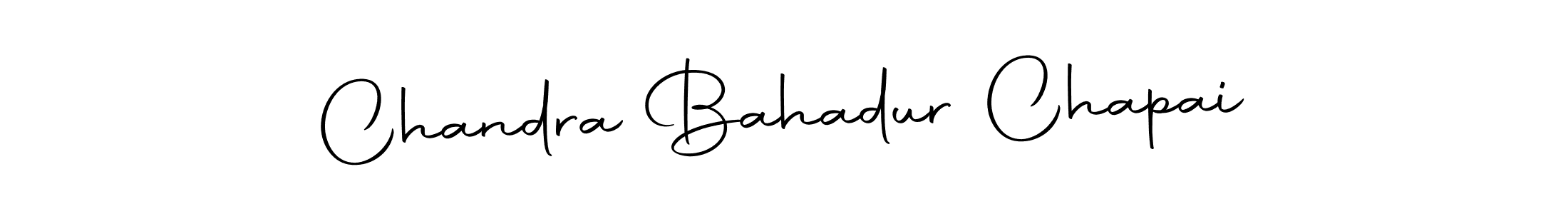 Design your own signature with our free online signature maker. With this signature software, you can create a handwritten (Autography-DOLnW) signature for name Chandra Bahadur Chapai. Chandra Bahadur Chapai signature style 10 images and pictures png