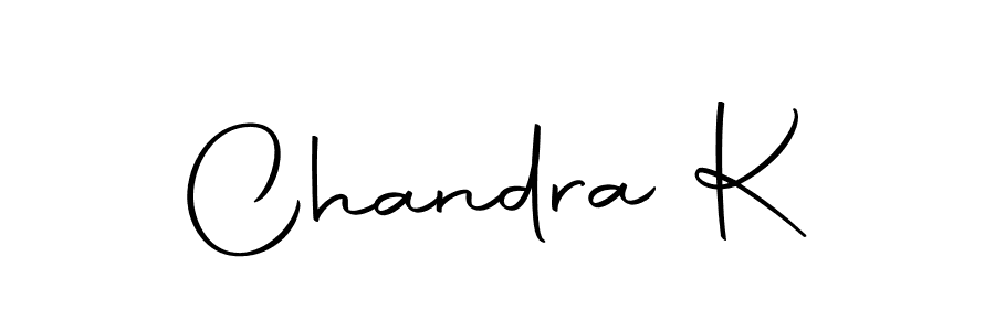 Create a beautiful signature design for name Chandra K. With this signature (Autography-DOLnW) fonts, you can make a handwritten signature for free. Chandra K signature style 10 images and pictures png