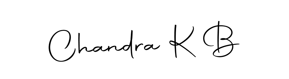 How to make Chandra K B signature? Autography-DOLnW is a professional autograph style. Create handwritten signature for Chandra K B name. Chandra K B signature style 10 images and pictures png