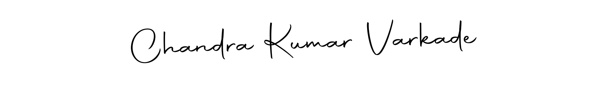 Create a beautiful signature design for name Chandra Kumar Varkade. With this signature (Autography-DOLnW) fonts, you can make a handwritten signature for free. Chandra Kumar Varkade signature style 10 images and pictures png