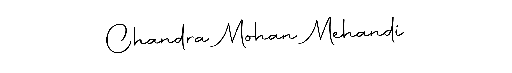 Create a beautiful signature design for name Chandra Mohan Mehandi. With this signature (Autography-DOLnW) fonts, you can make a handwritten signature for free. Chandra Mohan Mehandi signature style 10 images and pictures png