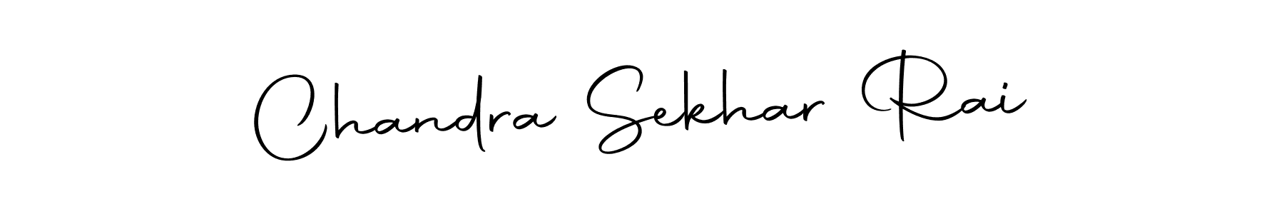How to make Chandra Sekhar Rai name signature. Use Autography-DOLnW style for creating short signs online. This is the latest handwritten sign. Chandra Sekhar Rai signature style 10 images and pictures png