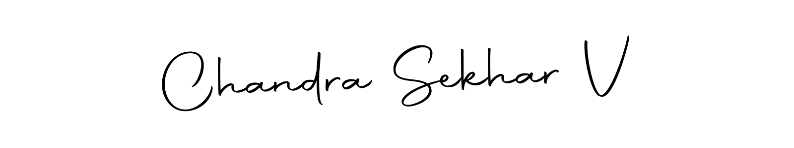 Create a beautiful signature design for name Chandra Sekhar V. With this signature (Autography-DOLnW) fonts, you can make a handwritten signature for free. Chandra Sekhar V signature style 10 images and pictures png