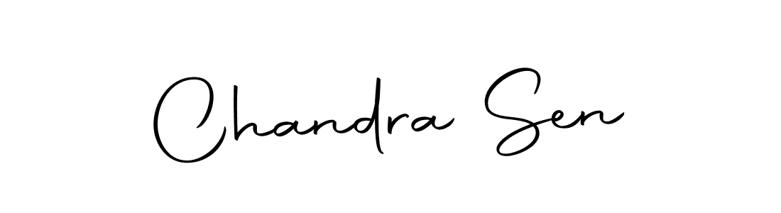 How to make Chandra Sen name signature. Use Autography-DOLnW style for creating short signs online. This is the latest handwritten sign. Chandra Sen signature style 10 images and pictures png