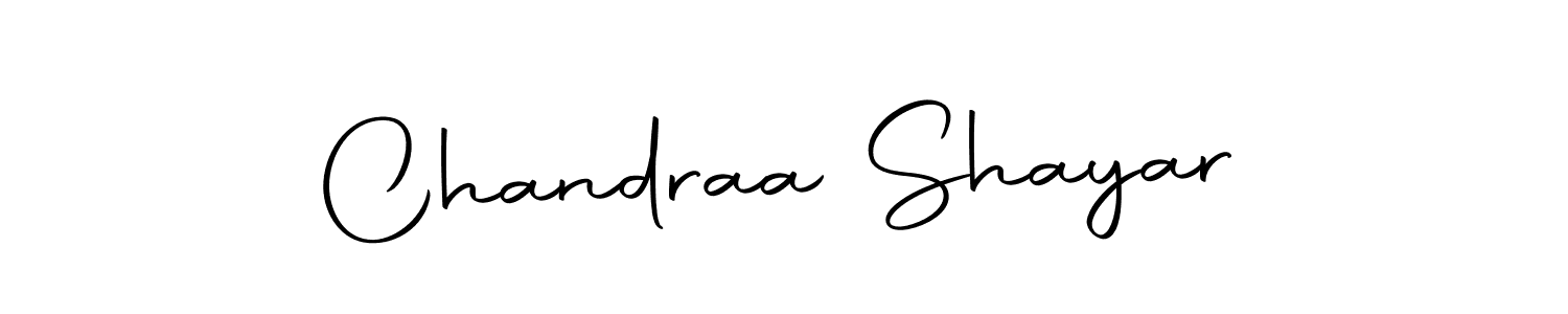 Chandraa Shayar stylish signature style. Best Handwritten Sign (Autography-DOLnW) for my name. Handwritten Signature Collection Ideas for my name Chandraa Shayar. Chandraa Shayar signature style 10 images and pictures png