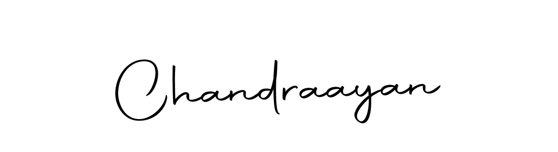 Design your own signature with our free online signature maker. With this signature software, you can create a handwritten (Autography-DOLnW) signature for name Chandraayan. Chandraayan signature style 10 images and pictures png