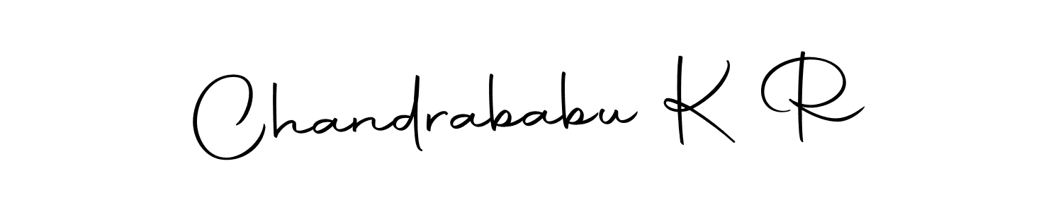 Use a signature maker to create a handwritten signature online. With this signature software, you can design (Autography-DOLnW) your own signature for name Chandrababu K R. Chandrababu K R signature style 10 images and pictures png