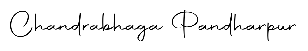 The Autography-DOLnW font transforms the name Chandrabhaga Pandharpur into an executive sign with sharp precision and distinguished character. Chandrabhaga Pandharpur signature style 10 images and pictures png