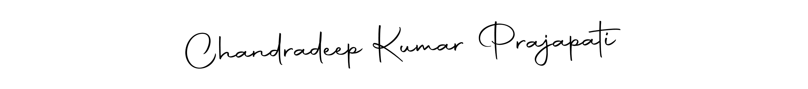 Use a signature maker to create a handwritten signature online. With this signature software, you can design (Autography-DOLnW) your own signature for name Chandradeep Kumar Prajapati. Chandradeep Kumar Prajapati signature style 10 images and pictures png