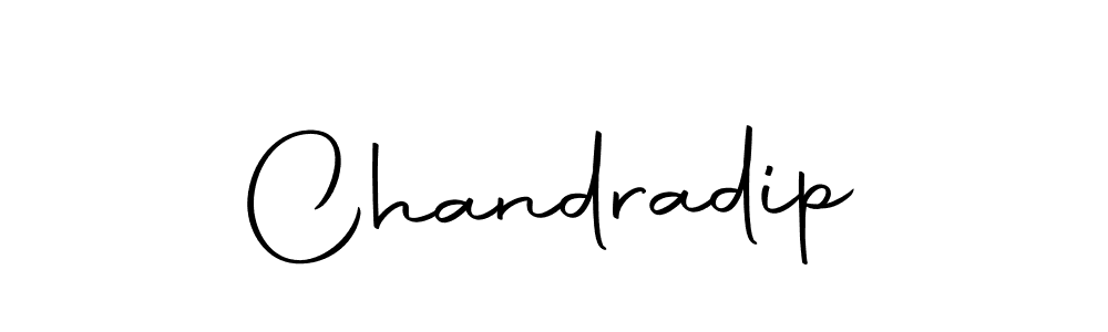 Design your own signature with our free online signature maker. With this signature software, you can create a handwritten (Autography-DOLnW) signature for name Chandradip. Chandradip signature style 10 images and pictures png