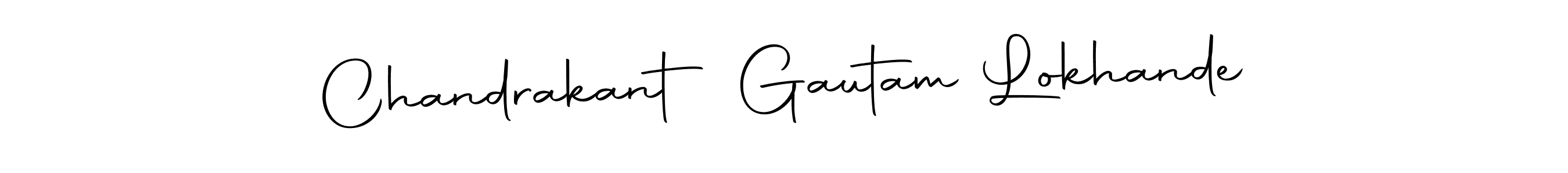 Design your own signature with our free online signature maker. With this signature software, you can create a handwritten (Autography-DOLnW) signature for name Chandrakant Gautam Lokhande. Chandrakant Gautam Lokhande signature style 10 images and pictures png