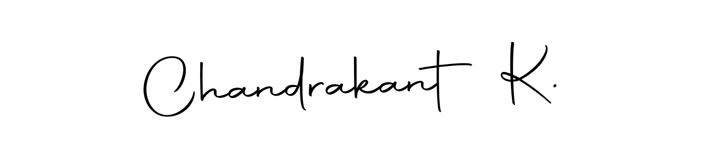 Use a signature maker to create a handwritten signature online. With this signature software, you can design (Autography-DOLnW) your own signature for name Chandrakant K.. Chandrakant K. signature style 10 images and pictures png