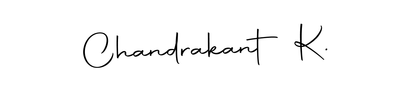 Use a signature maker to create a handwritten signature online. With this signature software, you can design (Autography-DOLnW) your own signature for name Chandrakant K.. Chandrakant K. signature style 10 images and pictures png